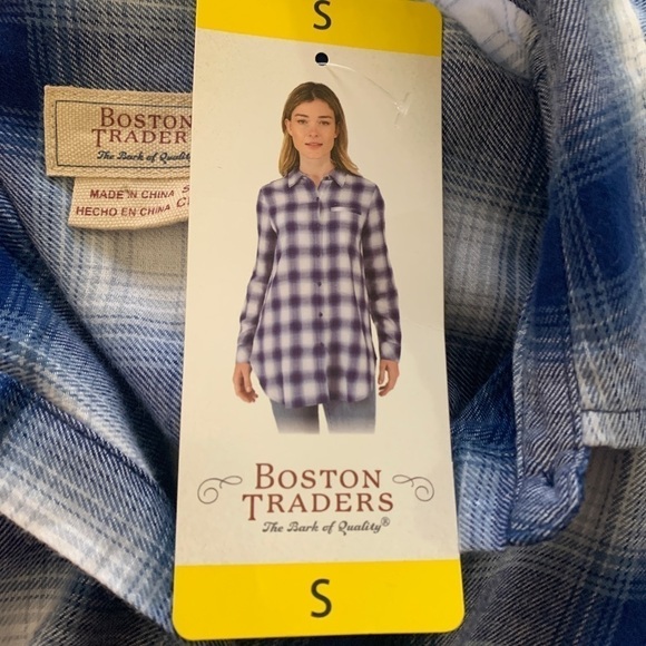 Boston Traders NWT Flannel Plaid Long Sleeve Shirt - Picture 9 of 12